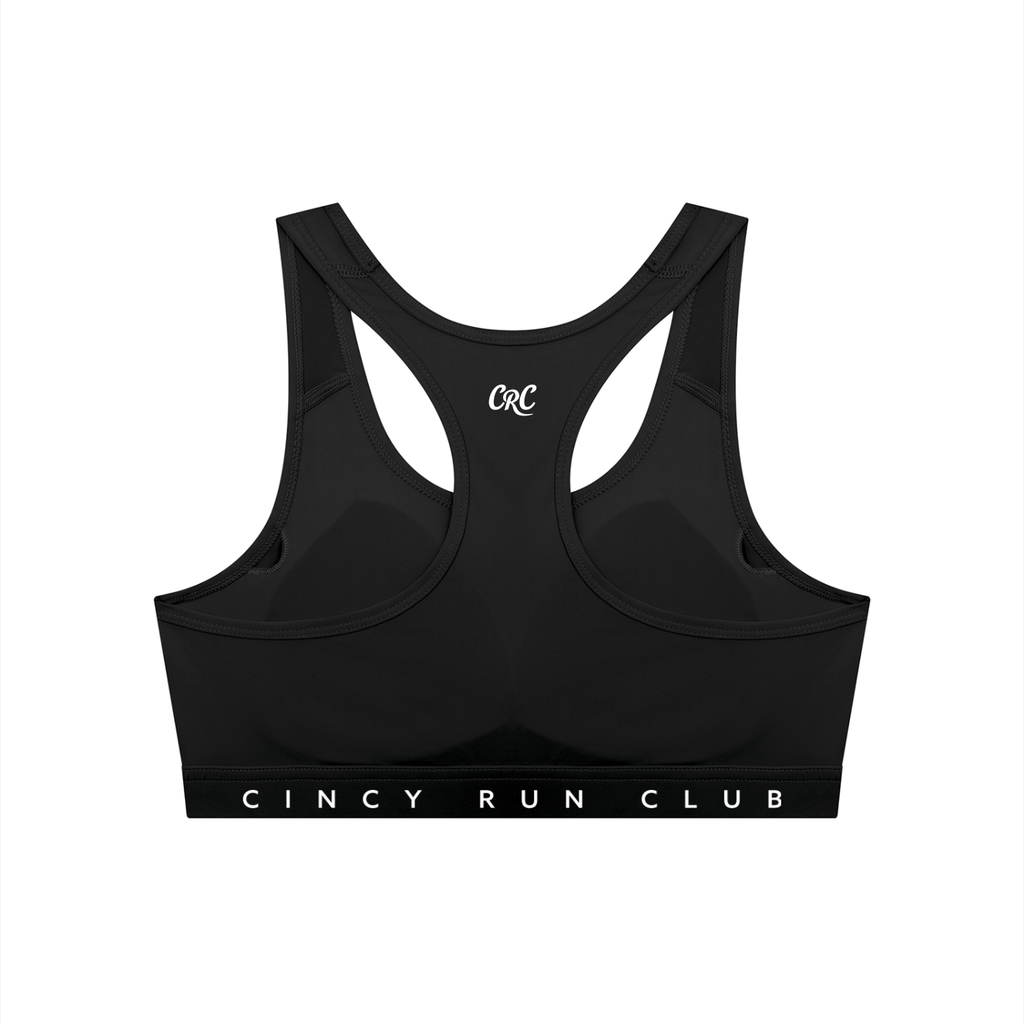 RUNNING IS HOT Cropped Sports Bra