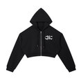 Womens Juncta Juvant Cropped Zip Hoodie