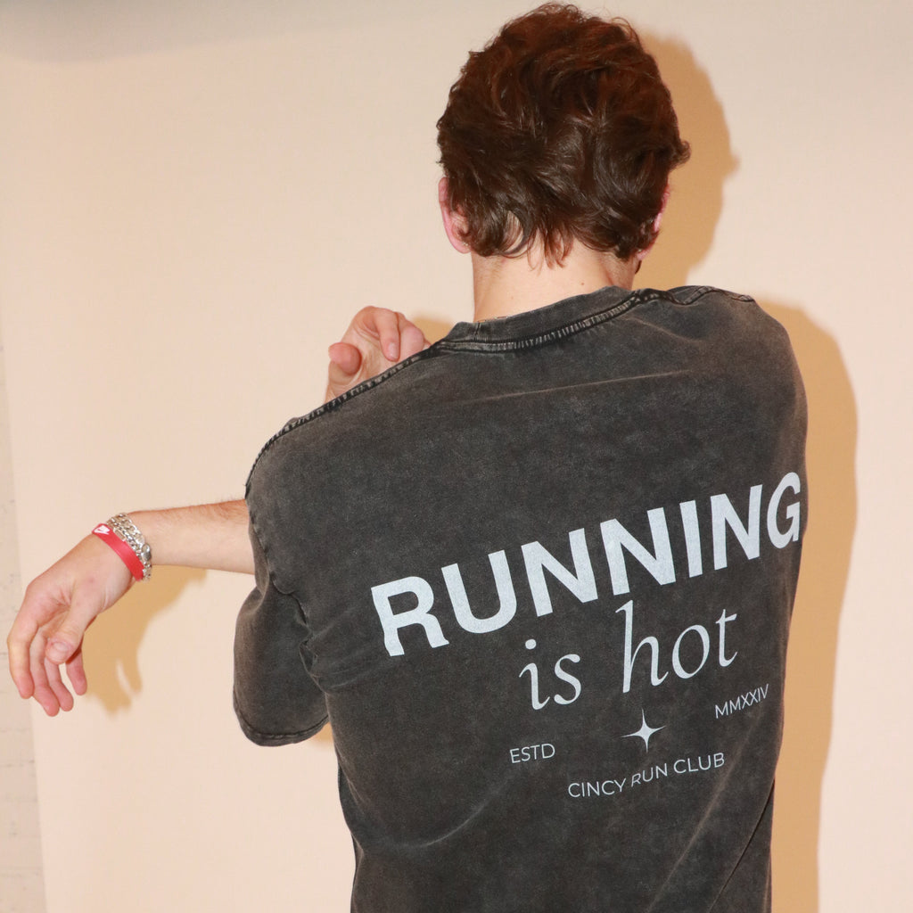 RUNNING IS HOT Oversized Tee - UNISEX