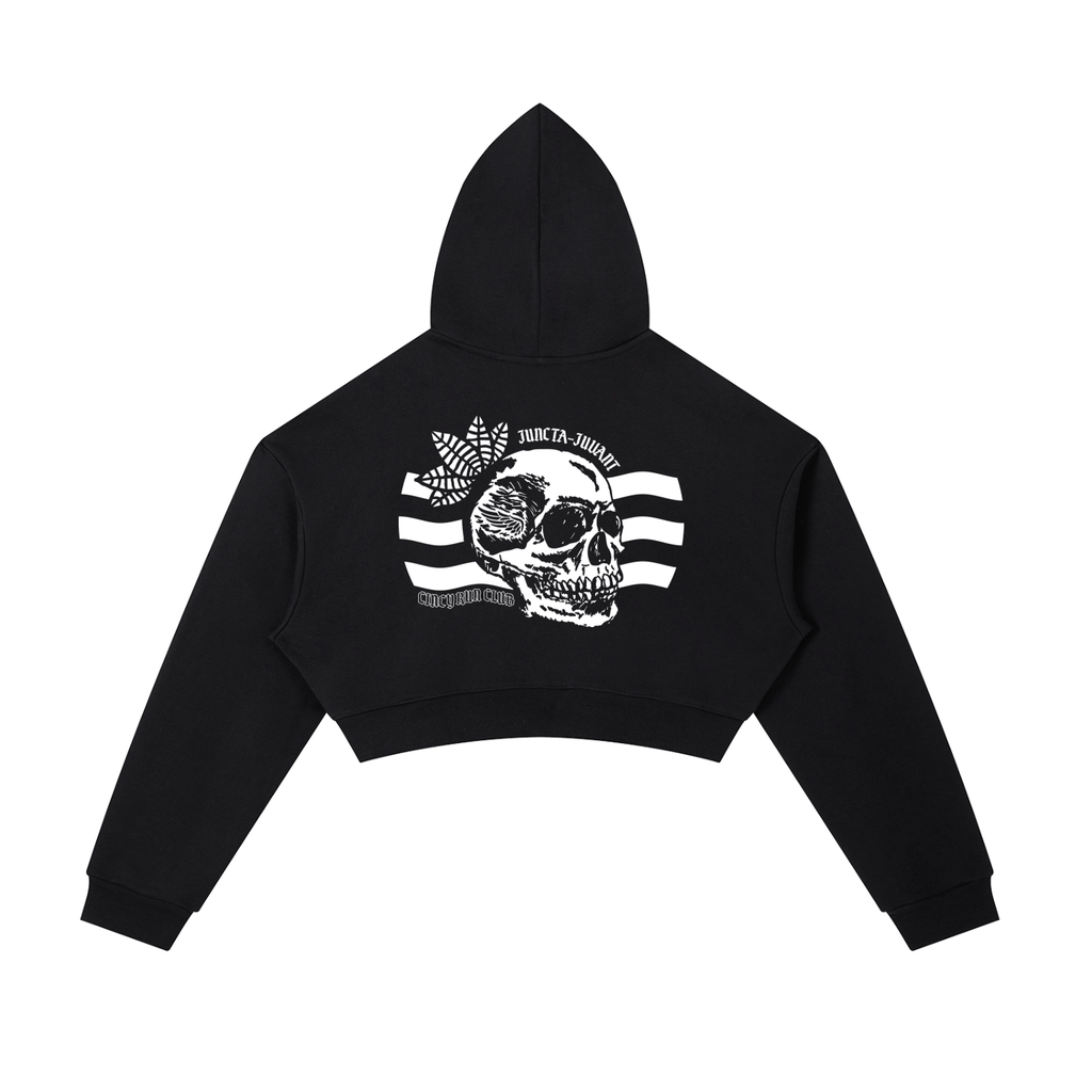 Womens Juncta Juvant Cropped Zip Hoodie