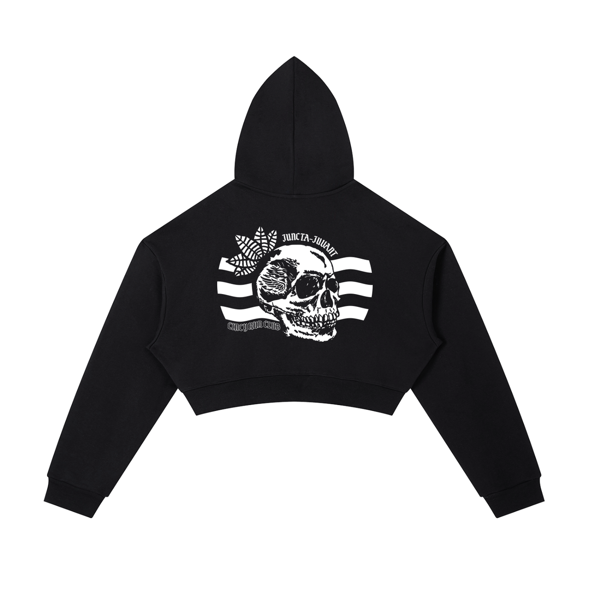 Womens Juncta Juvant Cropped Zip Hoodie
